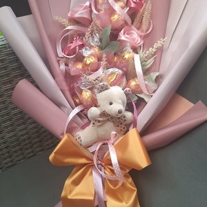 Csokicsokor  - otthon & életmód - vallás - temetkezési tárgy - sírcsokor, virág dekoráció - Meska.hu