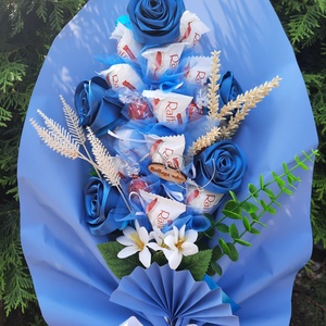 Csokicsokor , Otthon & Életmód, Vallás, Temetkezési tárgy, Sírcsokor, virág dekoráció, Virágkötés, Mindenmás, MESKA