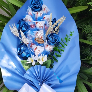 Csokicsokor  - otthon & életmód - vallás - temetkezési tárgy - sírcsokor, virág dekoráció - Meska.hu