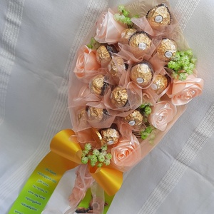Csokicsokor Ferrero Rocherból - Meska.hu