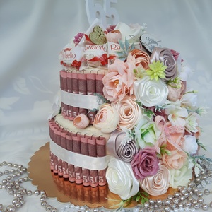 Pénztorta születésnapra! - otthon & életmód - papír, írószer - ajándékozás kellékei - papírtorta - Meska.hu