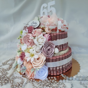 Pénztorta születésnapra! - otthon & életmód - papír, írószer - ajándékozás kellékei - papírtorta - Meska.hu