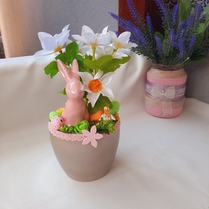 Húsvéti kaspós asztaldísz  - otthon & életmód - dekoráció - asztal és polc dekoráció - asztaldísz - Meska.hu