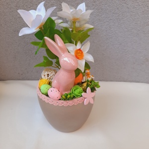 Húsvéti kaspós asztaldísz  - otthon & életmód - dekoráció - asztal és polc dekoráció - asztaldísz - Meska.hu