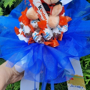 Csokicsokor ballagásra  - otthon & életmód - virágdekoráció - virágok - virágcsokor - Meska.hu