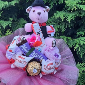 Csokicsokor ballagásra , Otthon & Életmód, Virágdekoráció, Virágok, Virágcsokor, Virágkötés, Mindenmás, MESKA