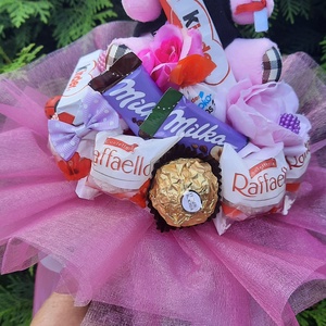 Csokicsokor ballagásra  - otthon & életmód - virágdekoráció - virágok - virágcsokor - Meska.hu