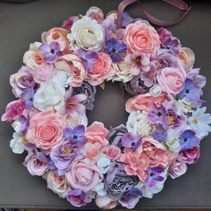 Csupa virág ajtódísz  - otthon & életmód - dekoráció - ajtó- és ablak dekoráció - ajtódísz & kopogtató - Meska.hu