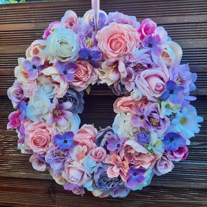 Csupa virág ajtódísz  - Meska.hu