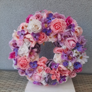 Csupa virág ajtódísz  - otthon & életmód - dekoráció - ajtó- és ablak dekoráció - ajtódísz & kopogtató - Meska.hu