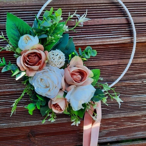 Virágos ajtódísz  - Meska.hu