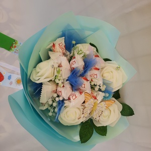 Csokicsokor Raffaelloból - otthon & életmód - virágdekoráció - virágok - virágcsokor - Meska.hu
