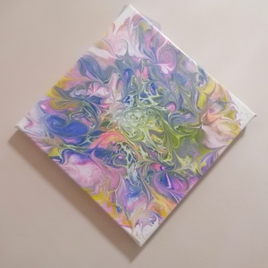 Egyedi Fluid art festmény szivárvány , Művészet, Festmény, Akril, Festészet, MESKA