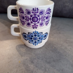 Kávés bögr�k mandala mintás , Otthon & Életmód, Konyhafelszerelés, tálalás, Tálalás, Bögre & Csésze, Festett tárgyak, MESKA