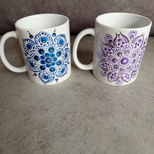 mandala mintás bögre szett , Otthon & Életmód, Konyhafelszerelés, tálalás, Tálalás, Bögre & Csésze, Festett tárgyak, MESKA