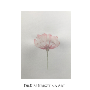 Pasztell színű virágok - Akvarell - 28x38cm - művészet - festmény - akvarell - Meska.hu