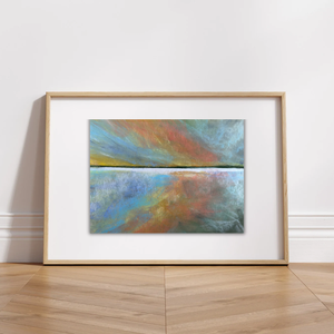 Pasztell festmény - 18x24cm - 24N.03 - Naplemente - Eredeti, szignózott, Művészet, Festmény, Pasztell, Festészet, MESKA
