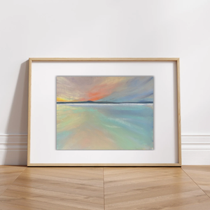 Pasztell festmény - 18x24cm - 24N.01 - Naplemente - Eredeti, szignózott, Művészet, Festmény, Pasztell, Festészet, MESKA