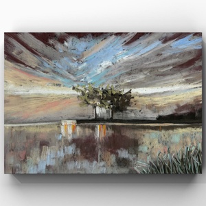 Tükröződés - A/3 - Pasztellfestmény - Meska.hu