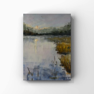 Pasztellfestmény - Szürkület - A/4 - 21x29,7cm  - Meska.hu