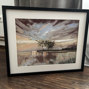 Tükröződés - A/3 - Pasztellfestmény - Meska.hu