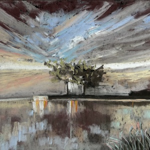 Tükröződés - A/3 - Pasztellfestmény - művészet - festmény - pasztell - Meska.hu