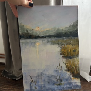 Pasztellfestmény - Szürkület - A/4 - 21x29,7cm  - művészet - festmény - pasztell - Meska.hu