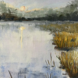 Pasztellfestmény - Szürkület - A/4 - 21x29,7cm  - művészet - festmény - pasztell - Meska.hu