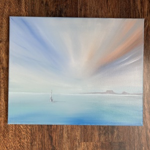 Balaton eszenciája - 40 x 50 cm - művészet - festmény - olajfestmény - Meska.hu