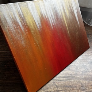 Vízesés - 50 x 70 cm - művészet - festmény - olajfestmény - Meska.hu