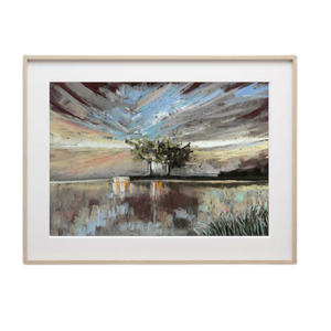 Tükröződés - A/3 - Pasztellfestmény, Művészet, Festmény, Pasztell, Festészet, Fotó, grafika, rajz, illusztráció, MESKA