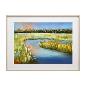 Mesélnek a folyók - A/3 - Pasztellfestmény , Művészet, Festmény, Pasztell, Festészet, Fotó, grafika, rajz, illusztráció, MESKA