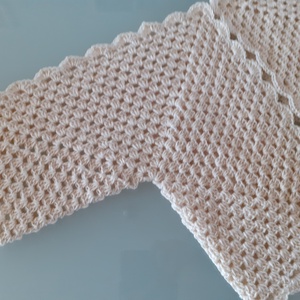 Ekrü hexagon felső - ruha & divat - női ruha - bolero - Meska.hu