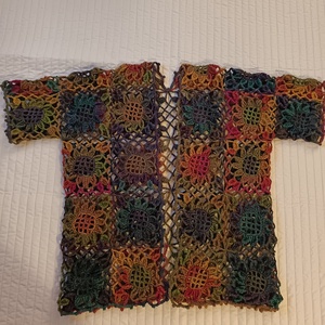 Napraforgó kimonó - ruha & divat - női ruha - kardigánok - Meska.hu