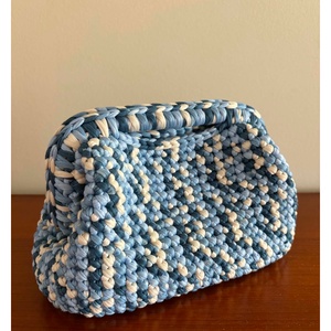 Jeans clutch - táska & tok - kézitáska & válltáska - válltáska - Meska.hu