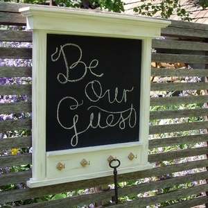 Üzenőtábla kulcstartó Üzenőfal dekoráció lakberendezés otthon vintage fali kulcstartó antikolt tároló fali akasztó -  - Meska.hu