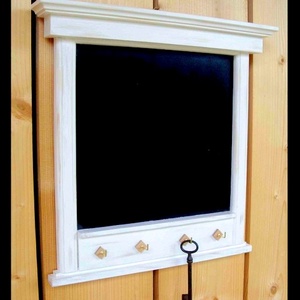 Üzenőtábla kulcstartó Üzenőfal dekoráció lakberendezés otthon vintage fali kulcstartó antikolt tároló fali akasztó -  - Meska.hu