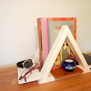 Polc asztali mobil szemüveg óra tartó - otthon & lakás - dekoráció - asztal és polc dekoráció - könyvtámasz - Meska.hu