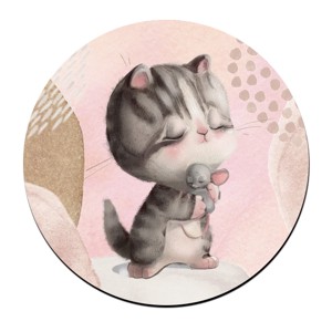 Cica egér barátság mintás bögre alátét, , , MESKA