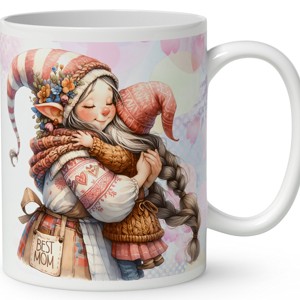 Névvel kérhető - Cuki Anya manó és manócskája mintás bögre - otthon & életmód - konyhafelszerelés, tálalás - tálalás - bögre & csésze - Meska.hu