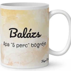 Névvel kérhető - Cuki lajhár Apa és három kis lajhár mintás bögre - otthon & életmód - konyhafelszerelés, tálalás - tálalás - bögre & csésze - Meska.hu