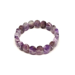 Ametiszt fazettált ovális téglalap karkötő 14x10mm, Ékszer, Karkötő, Ásványkarkötő, , MESKA
