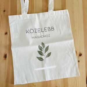 Közelebb magadhoz pamut szatyor, Táska & Tok, Bevásárlás & Shopper táska, Shopper, textiltáska, szatyor, Mindenmás, MESKA