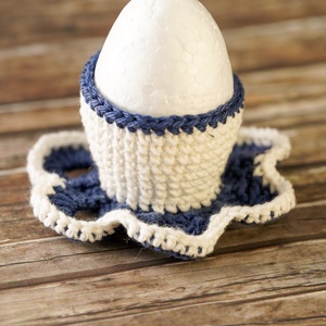 Kézzel horgolt húsvéti tojástartó � stílusos és egyedi asztaldísz!  - esküvő - dekoráció - asztaldísz - Meska.hu