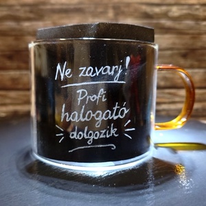Üveg bögre  - otthon & életmód - konyhafelszerelés, tálalás - tálalás - teás- és kávés pohár, készlet - Meska.hu