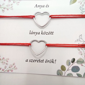Anya lánya páros karkötő  - ékszer - karkötő - karkötő medállal - Meska.hu