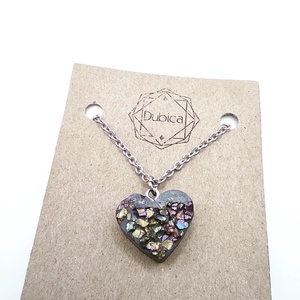 Beton nyaklánc nemesacél szerelékkel  - Meska.hu