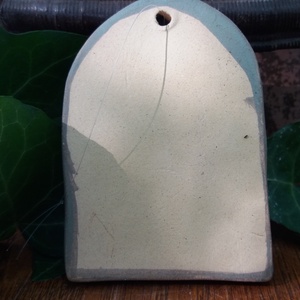 Fagyálló kerámia ablak a tündérfádra - zöld, kisebb -  - Meska.hu