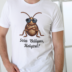 Poloska póló férfi bátyus minta - ruha & divat - férfi ruha - póló - Meska.hu