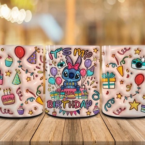 Stitch 3d hatású szülinapi bögre - Meska.hu